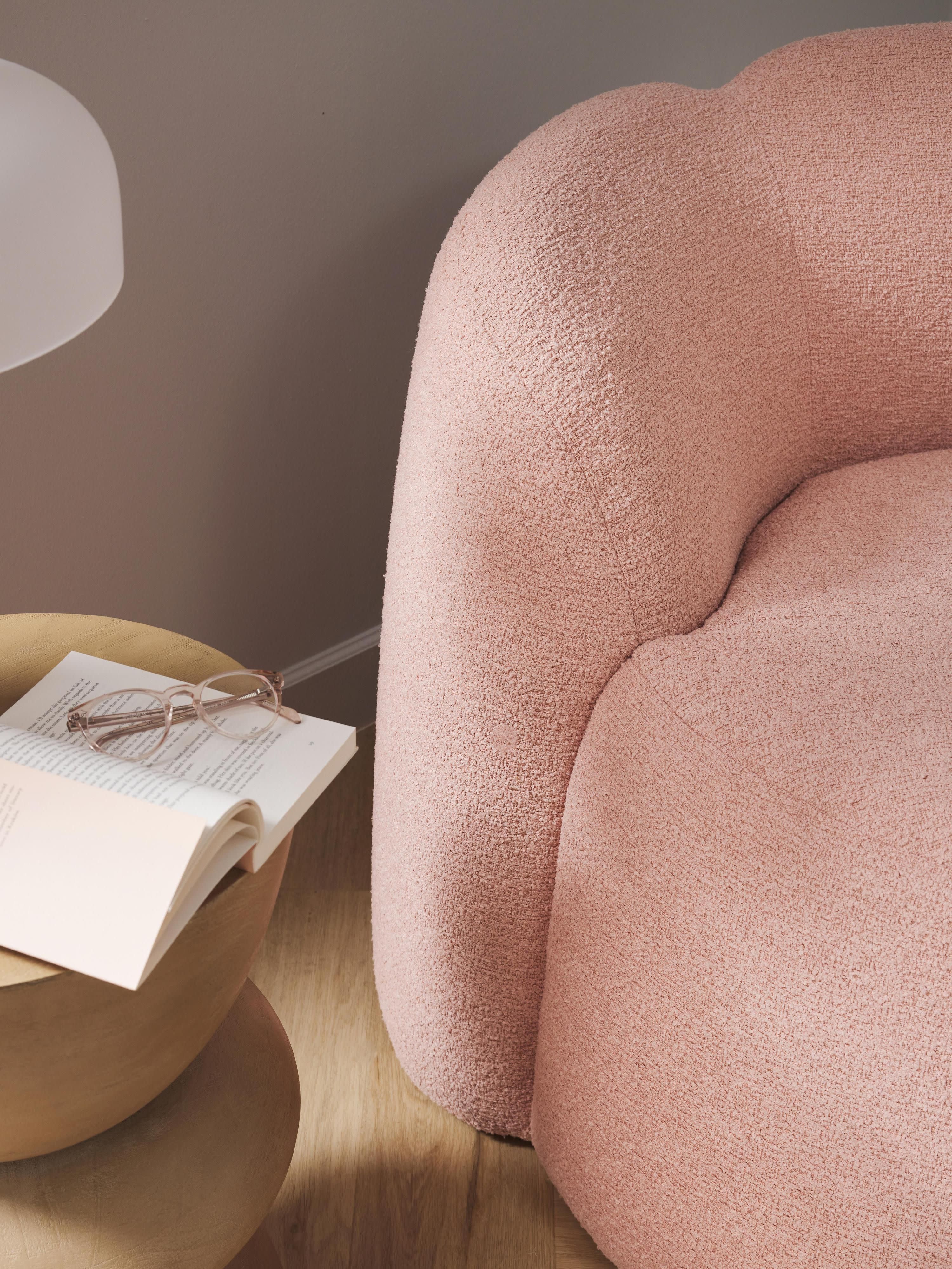 Bouclé loungefauteuil Fleur