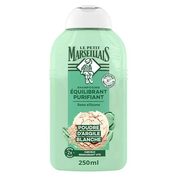 Le Petit Marseillais Shampoing Infusion Pureté Thym Bio et Argile Blanche 250ml