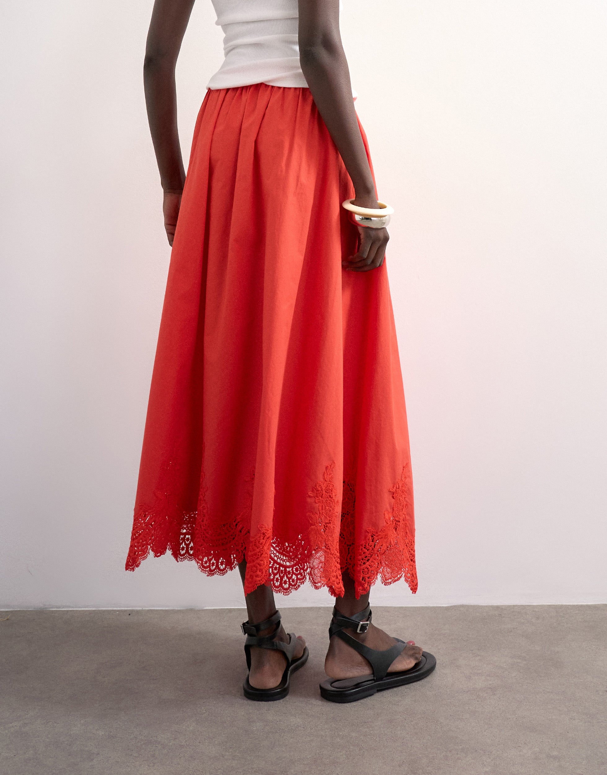 TSLINA Mid rise Lange rok