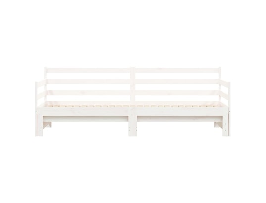 VIDAXL - Lit de jour avec lit gigogne blanc 90x200 cm bois de pin mas...