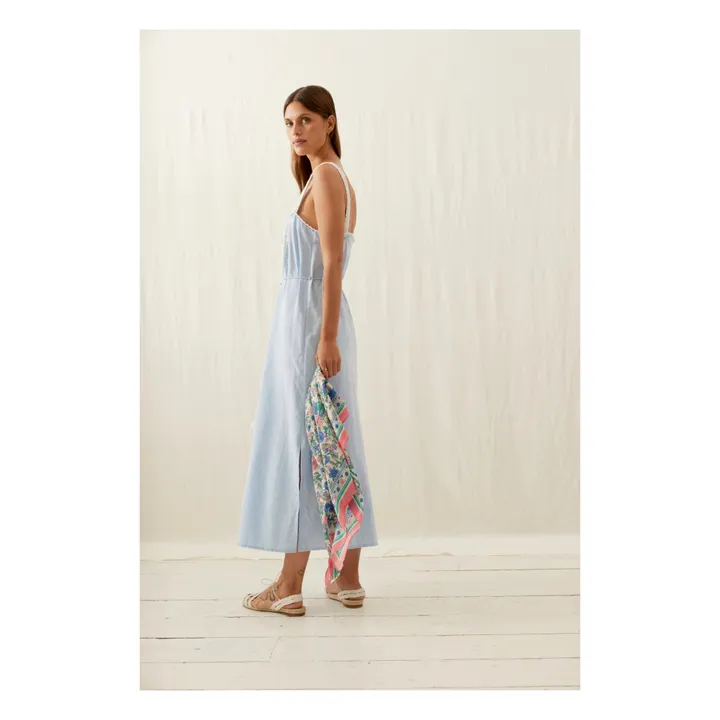 Louise Misha Robe Guanareva Coton Bio - Collection Femme | Bleu ciel