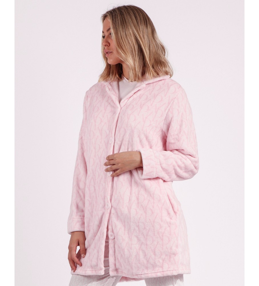 Roupão de banho Admas Soft Logo rosa