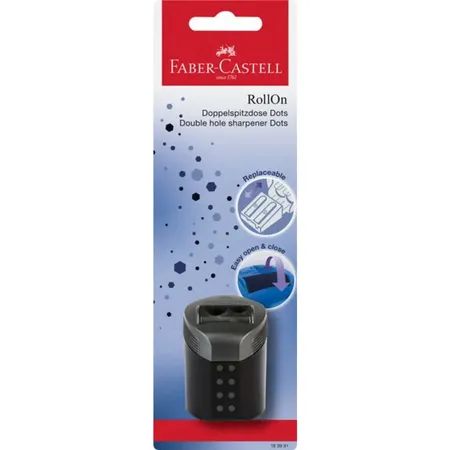 Faber-Castell Doppelspitzdose RollOn Dots, 1 Stück, 2-fach sortiert