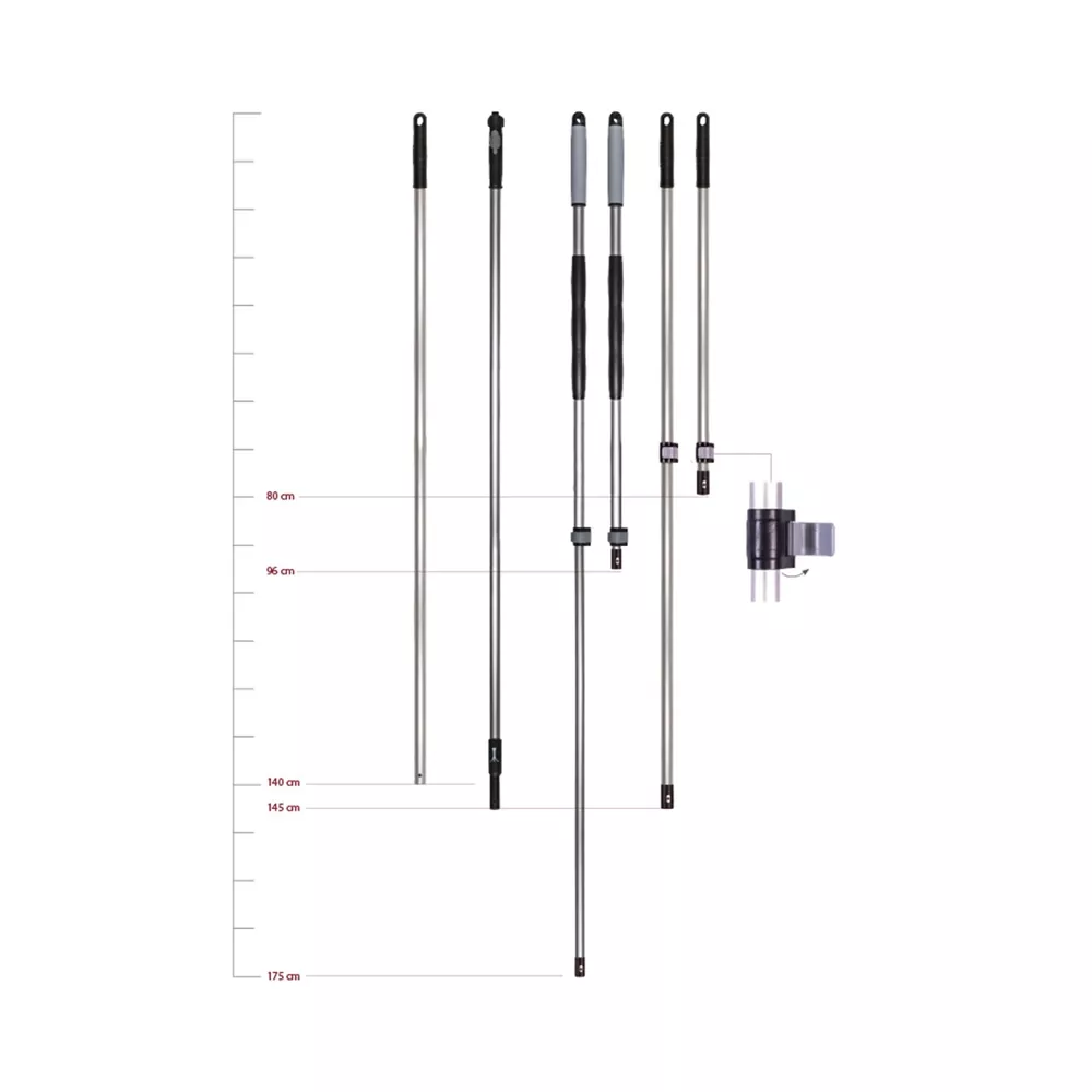 SPRiNTUS Magic Click Teleskopstiel PRO 40cm  (96 cm - 175 cm)