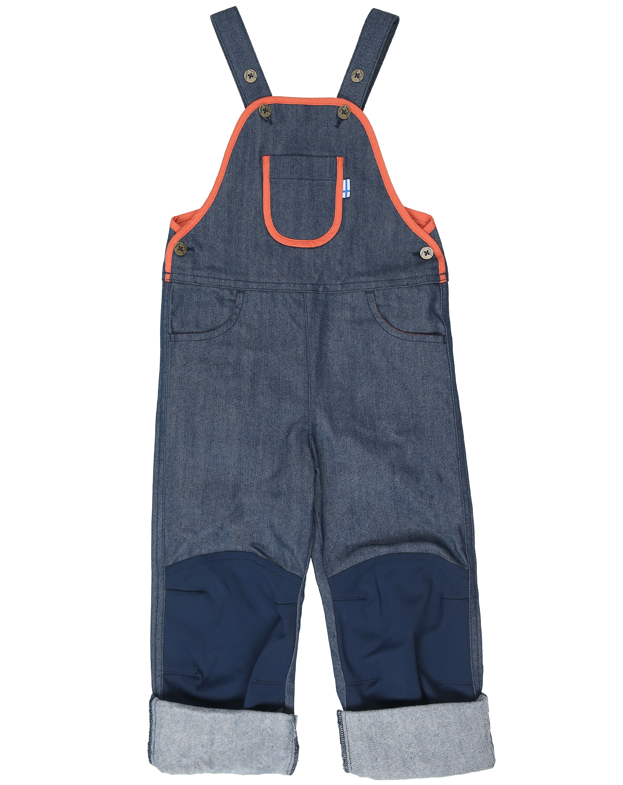 Jeans-Funktions-Latzhose LOIRI DENIM mit Kniebesatz in blau