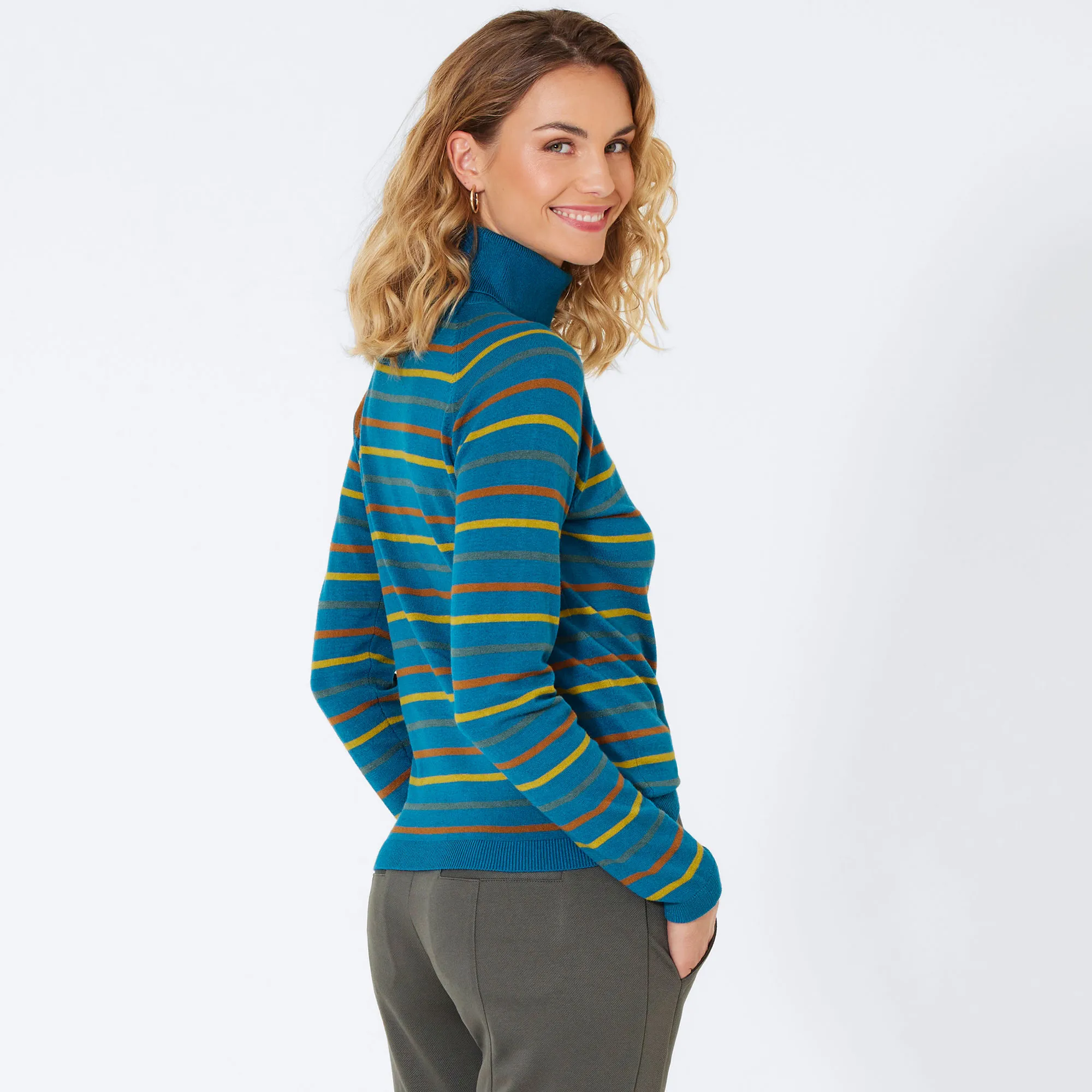 Damen-Pullover mit Ringel-Muster