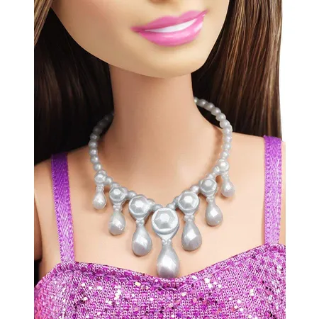Barbie Glitzerkleid lila