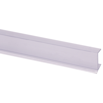 Keukenplintprofiel kunststof 9.5x20mm transparant 260cm