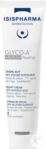 Isispharma Glyco-A Medium Peeling Crème De Nuit 12% D’Acide Glycolique 30ml
