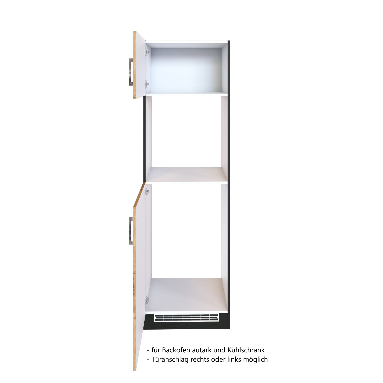 Umbauschrank SORRENTO - Wotan Eiche - grafit - 60 cm