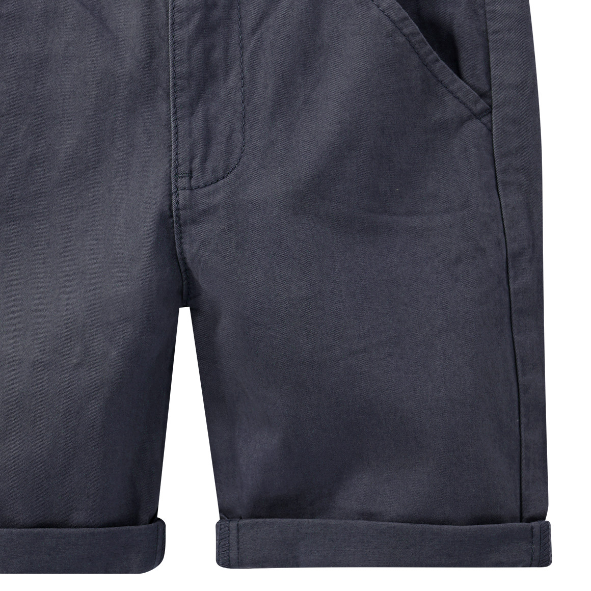 Jonas Nielsen Jungen Bermuda-Shorts in Unifarben dunkelgrau