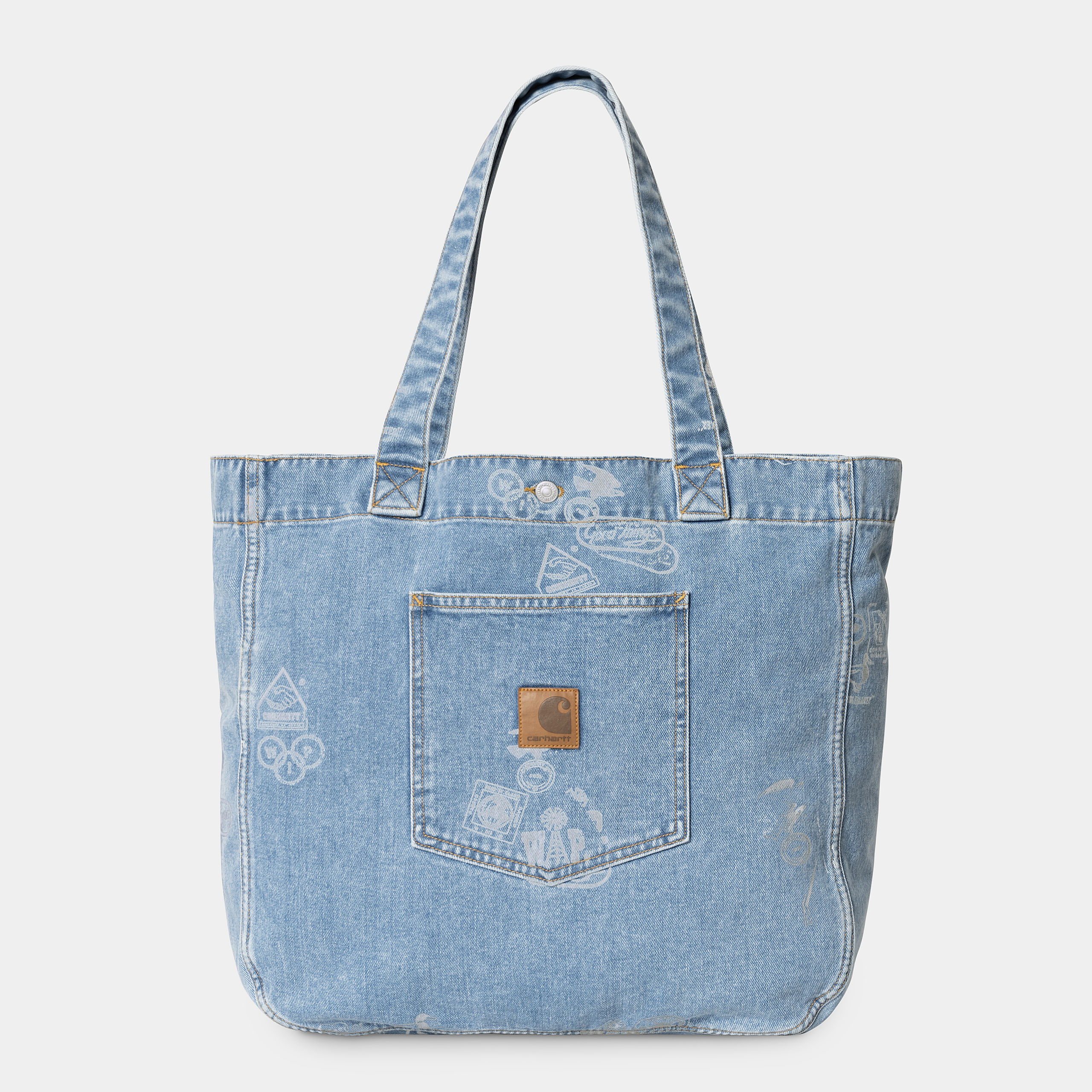 Carhartt WIP Stamp Tote Bag Black / White
