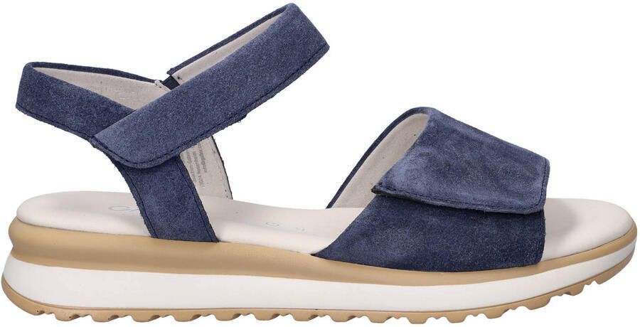Gabor suède sandalen blauw