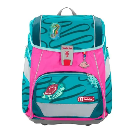 Step by Step LED Neon Pull-Over, Reflektorüberzug mit LED-Leuchteffekt für 2IN1 PLUS Schulranzen, Pink