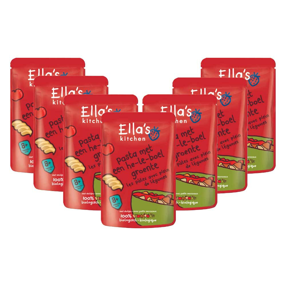 7x Ella's Kitchen Pasta met groente 8+ m 8+ m190 gr