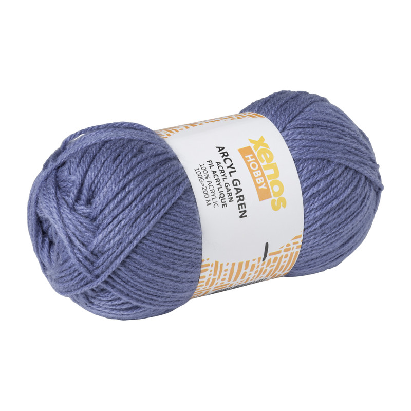 Garen acryl - blauw - 100 gram
