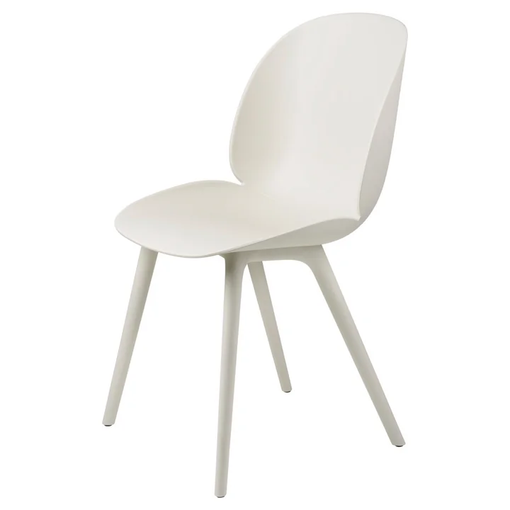 Gubi - Beetle Dining Stuhl Outdoor, alabaster white