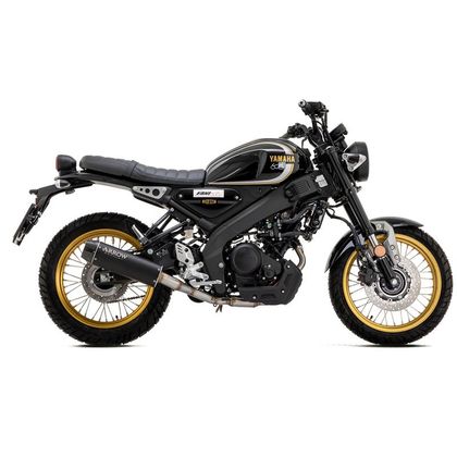 Silencieux Arrow REBEL NICHROM DARK EMBOUT CARBONE - Noir