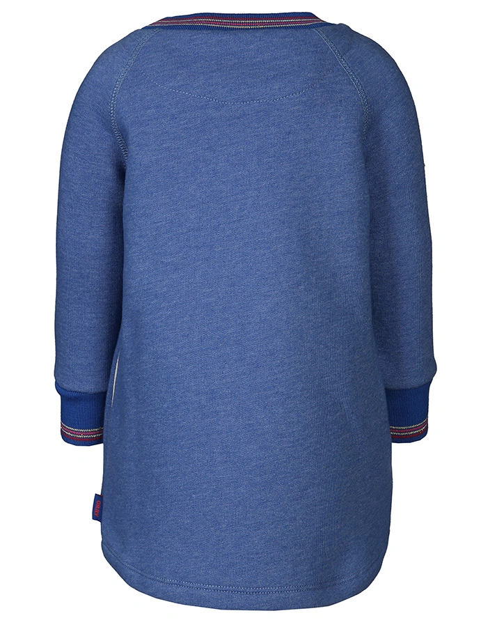 Sweat-Langarmkleid HIPPEL LOOKING SHARP in blau melange