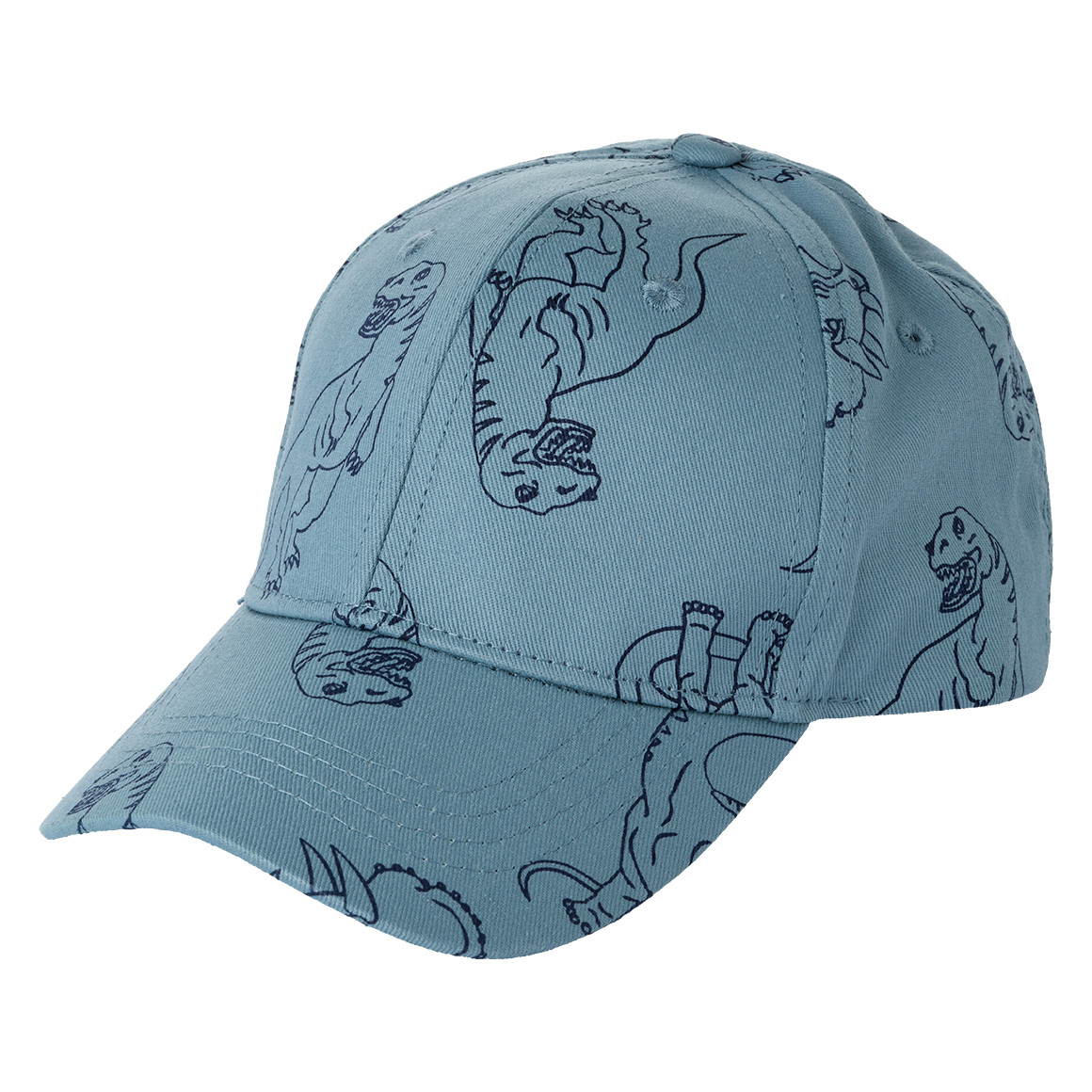 Topolino Jungen Kappe mit Dino-Motiven blau