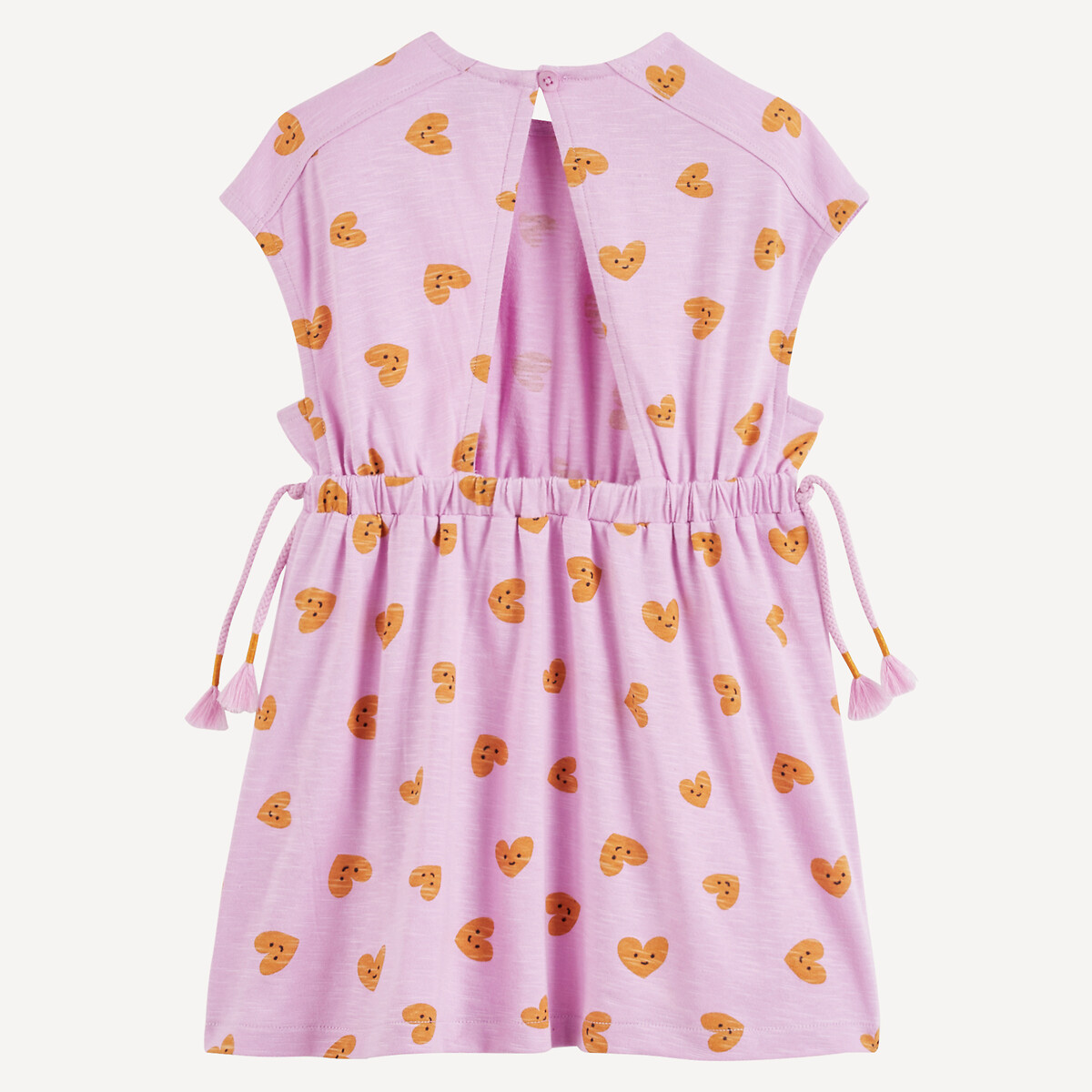 COLEÇÕES LA REDOUTE<br>Vestido de manga curta com estampa de coração