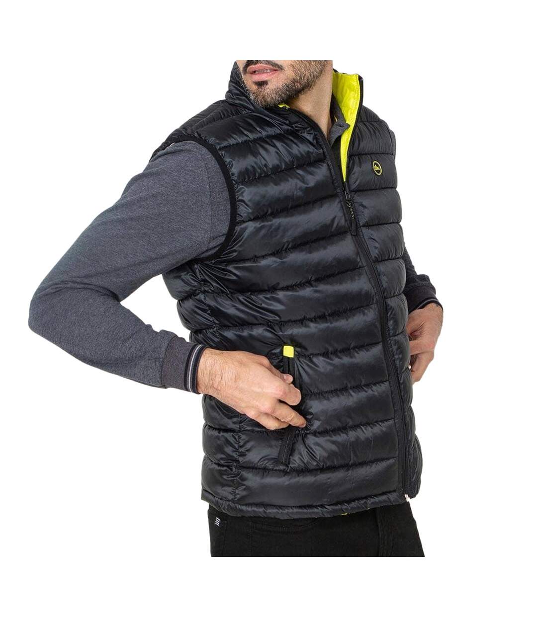 Doudoune Sans Manches Noire Homme TBS Fabian
