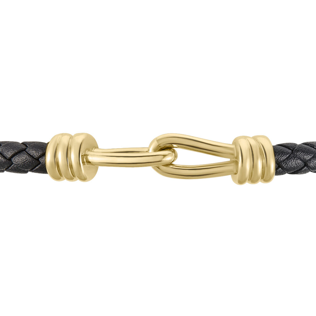 Bracelet Plaqué Or Rodolf Cuir