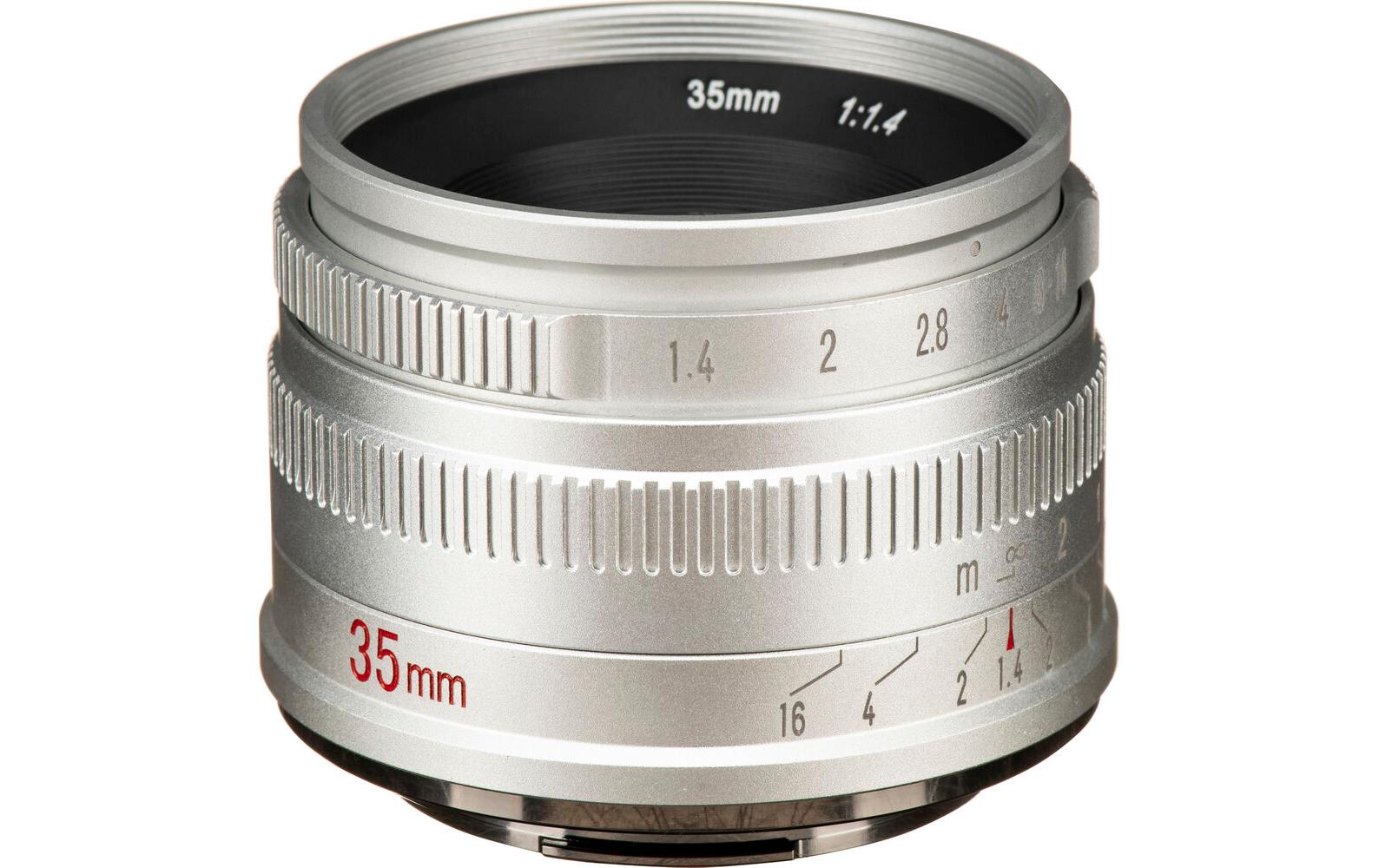 Festbrennweite 35 mm F/1.4 – Canon RFStandard-Prime-Objektiv mit einer Brennweite von 50 mm bei Vollformat
