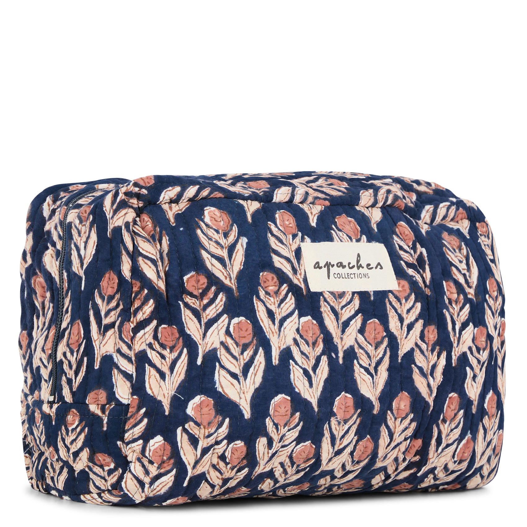 GAYANE - Trousse en coton imprimé | Bleu
