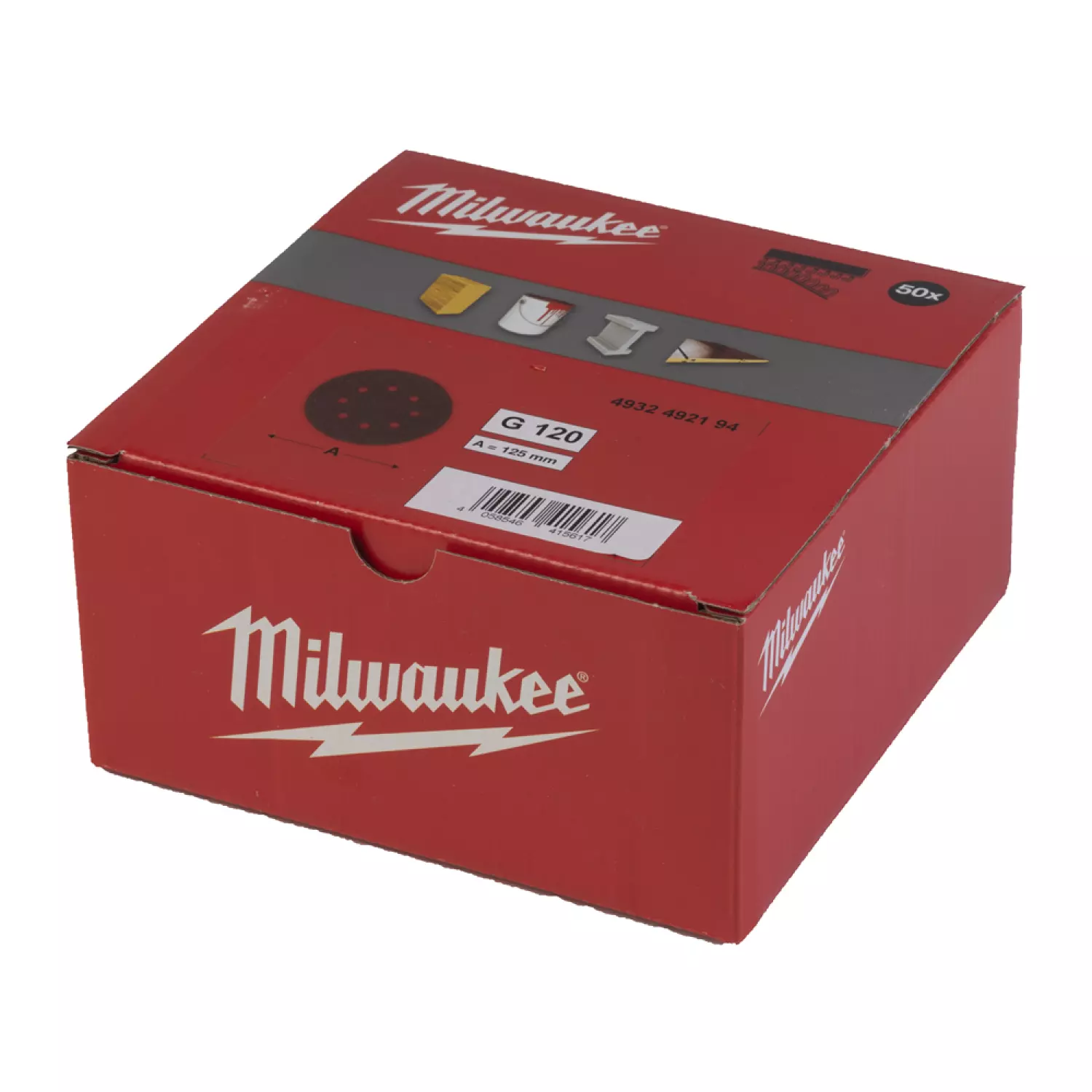 Milwaukee 4932492194 Schuurpapier 125 mm - korrel 120 - 50 st