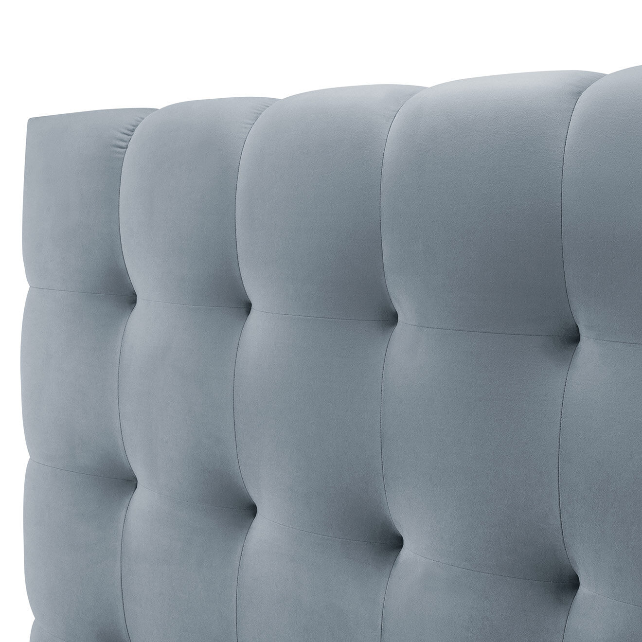 Cosmopolitan Design Lit avec coffre de rangement Bali Velours bleu clair - 180x200 cm
