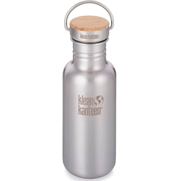 Gourde KLEAN KANTEEN REFLECT 18OZ BAMBOO CAP BRUSHED STAINLESS BRUSHED STAINLESS