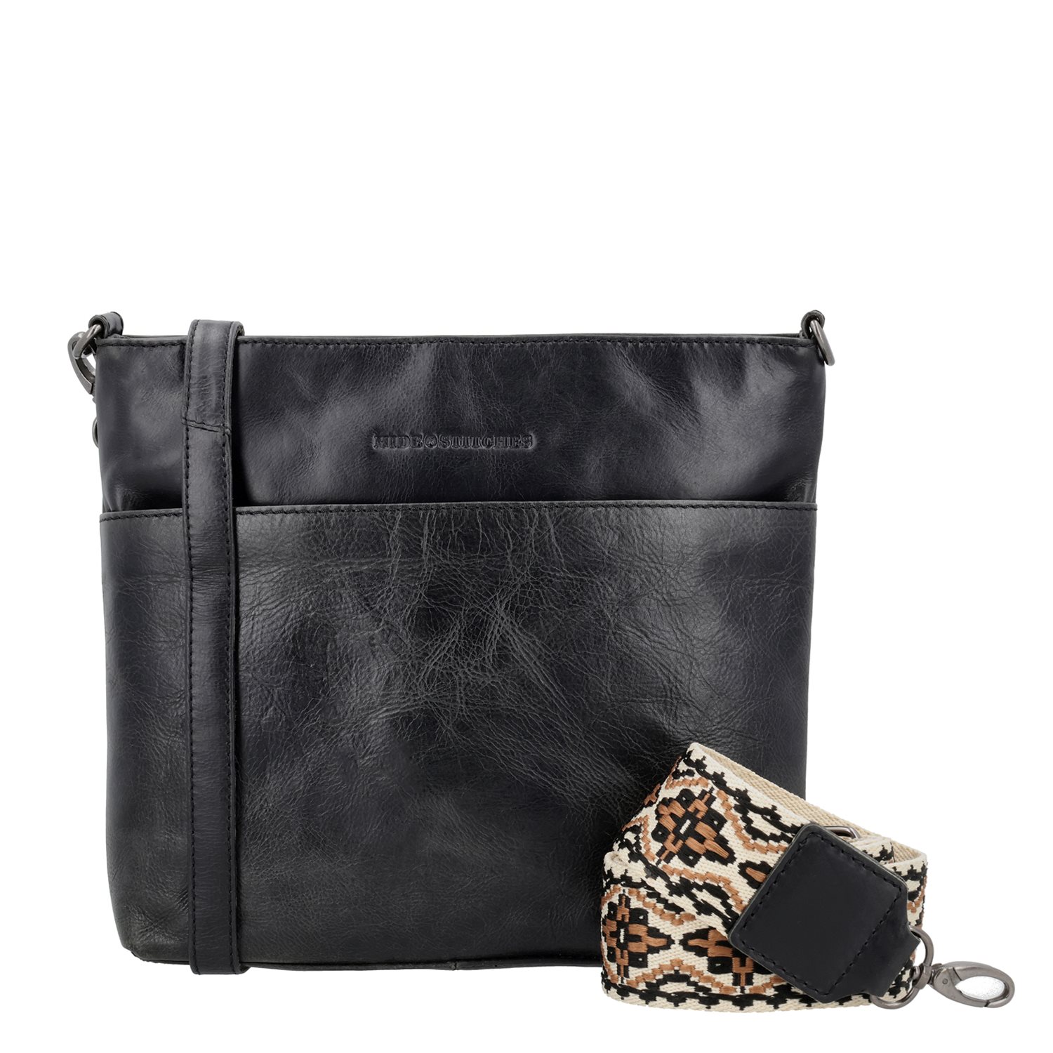 Hide & Stitches Next Navajo Shoulderbag 22355 black
