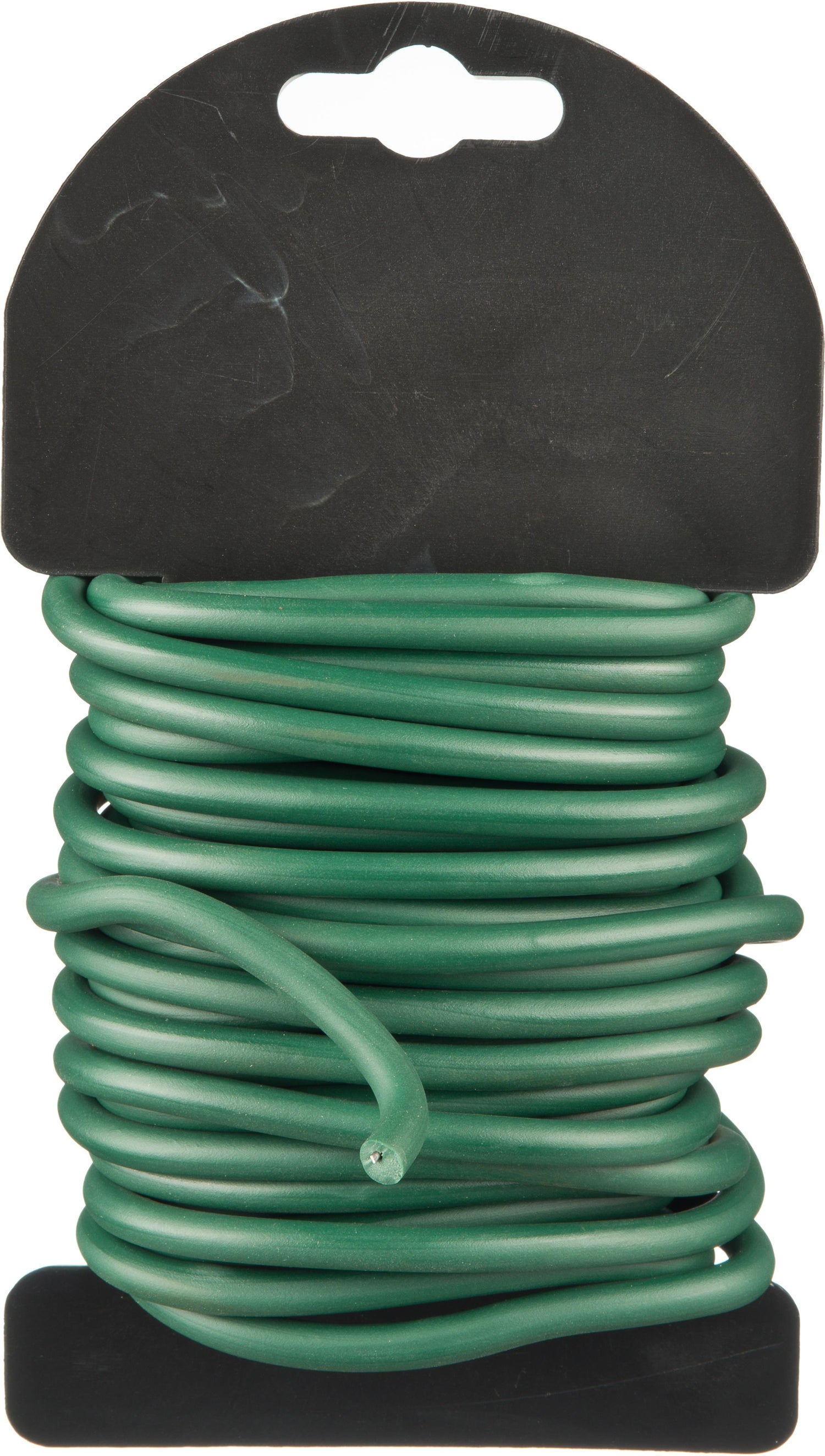 Nature rubberband met ijzeren kern D6mm x 5m groen