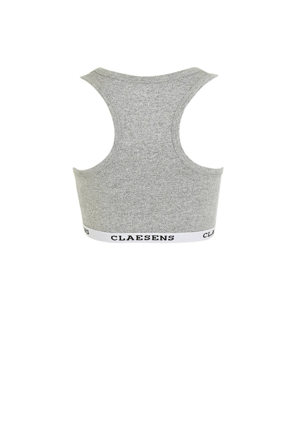 bh top grijs melange/wit