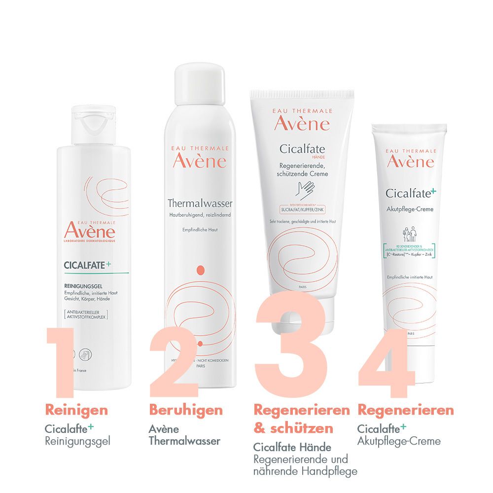 Avène Cicalfate Hände medizinische Handpflege - für trockene Haut