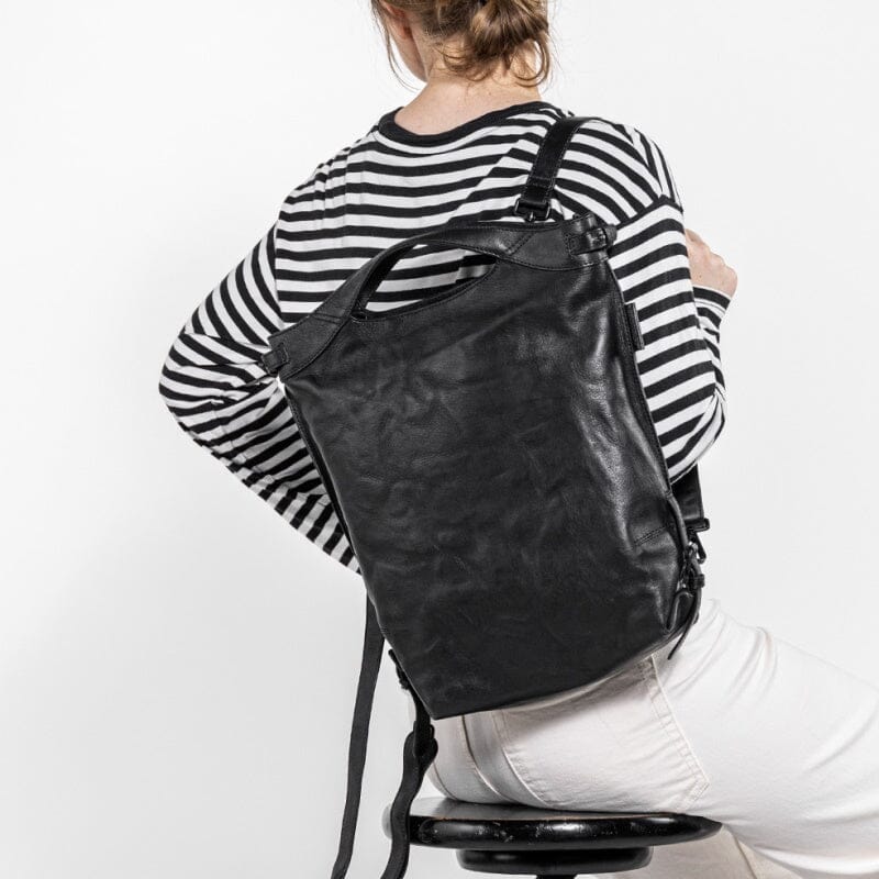 Aunts & Uncles Grandma's Luxury Club Backpack / Shoulderbag Mrs. Cronut Black Smoke