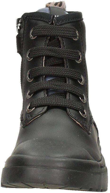 Shoesme Veterschoen hoog zwart
