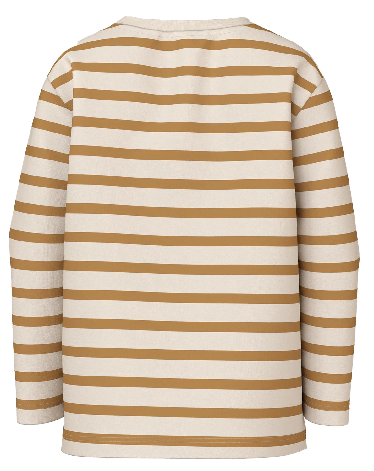 Langarmshirt NMMVOBY STRIPES in bone brown