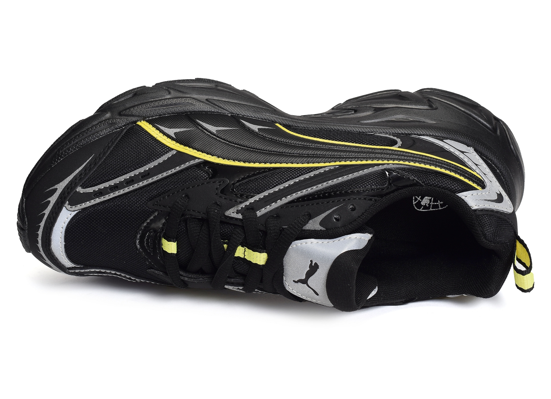 Morphic reflective noir jaune