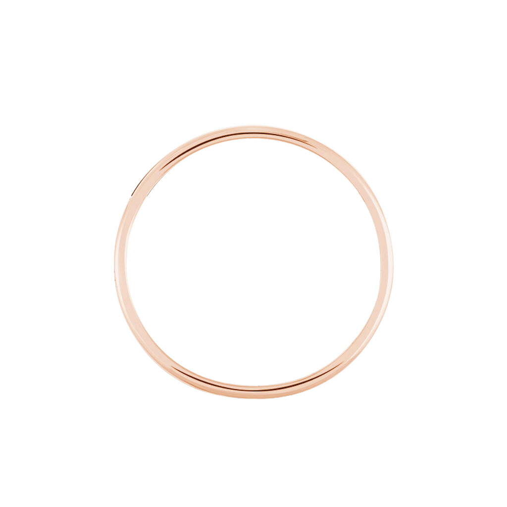 Alliance Meredithe Demi Jonc Classique Or Rose