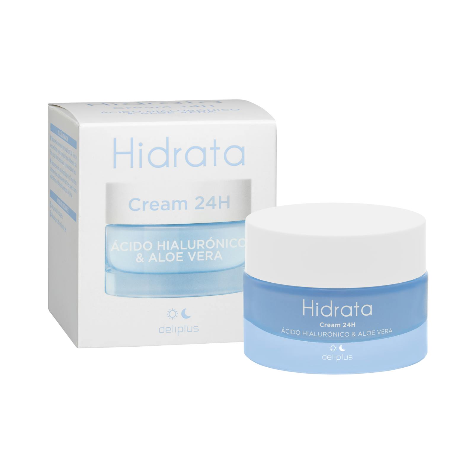 Crème hydratante pour le visage Deliplus à l'acide hyaluronique et à l'aloe vera