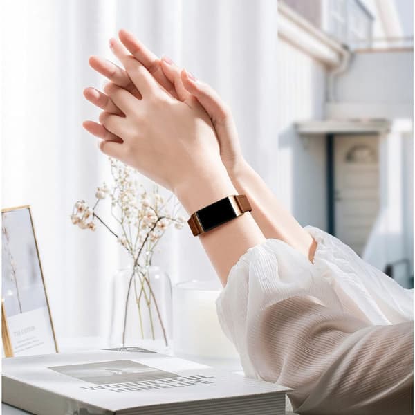 INF Reim til Fitbit Charge 3/4 i brunt skinn