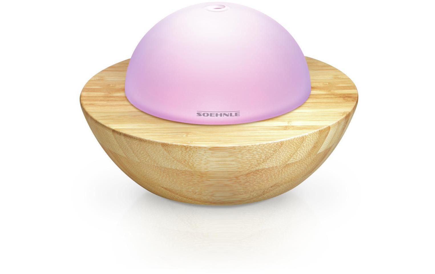 Aromavernebler Modena Weiss, BraunStimmungsvoller Design Aroma Diffuser aus Glas und Bambus