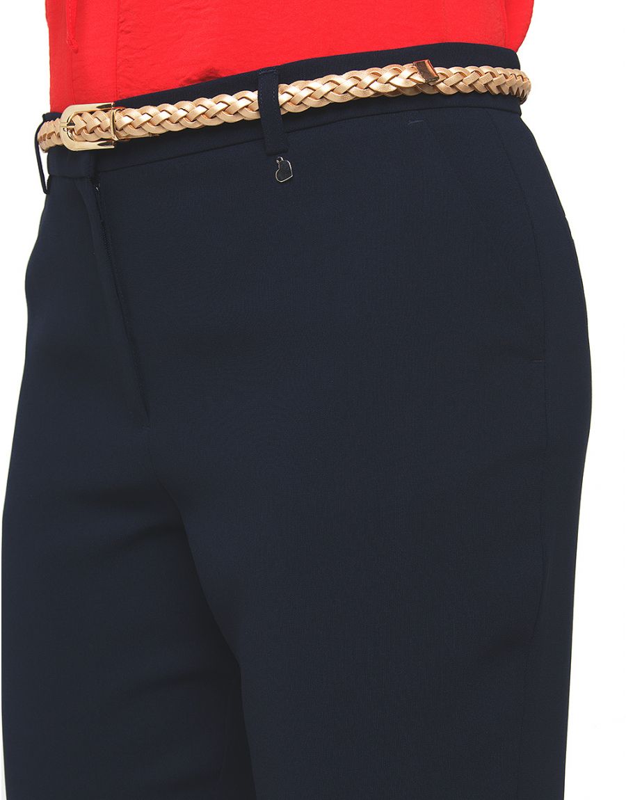 Pantalon chic bleu marine