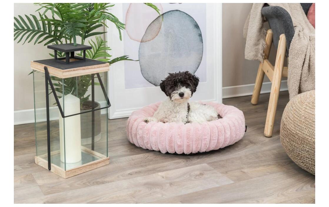 Hunde-Bett Lonni ø 60 cm, RosaHundeschlafplatz