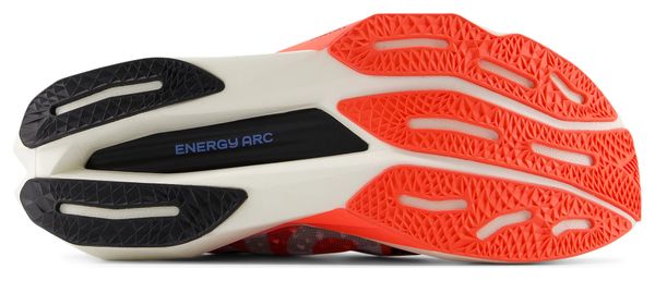 Chaussures Running New Balance TCS London Marathon FuelCell SuperComp Elite v4 Blanc/Rouge Homme