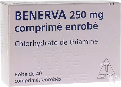 Teofarma Benerva 250mg Chlorhydrate De Thiamine 40 Comprimés