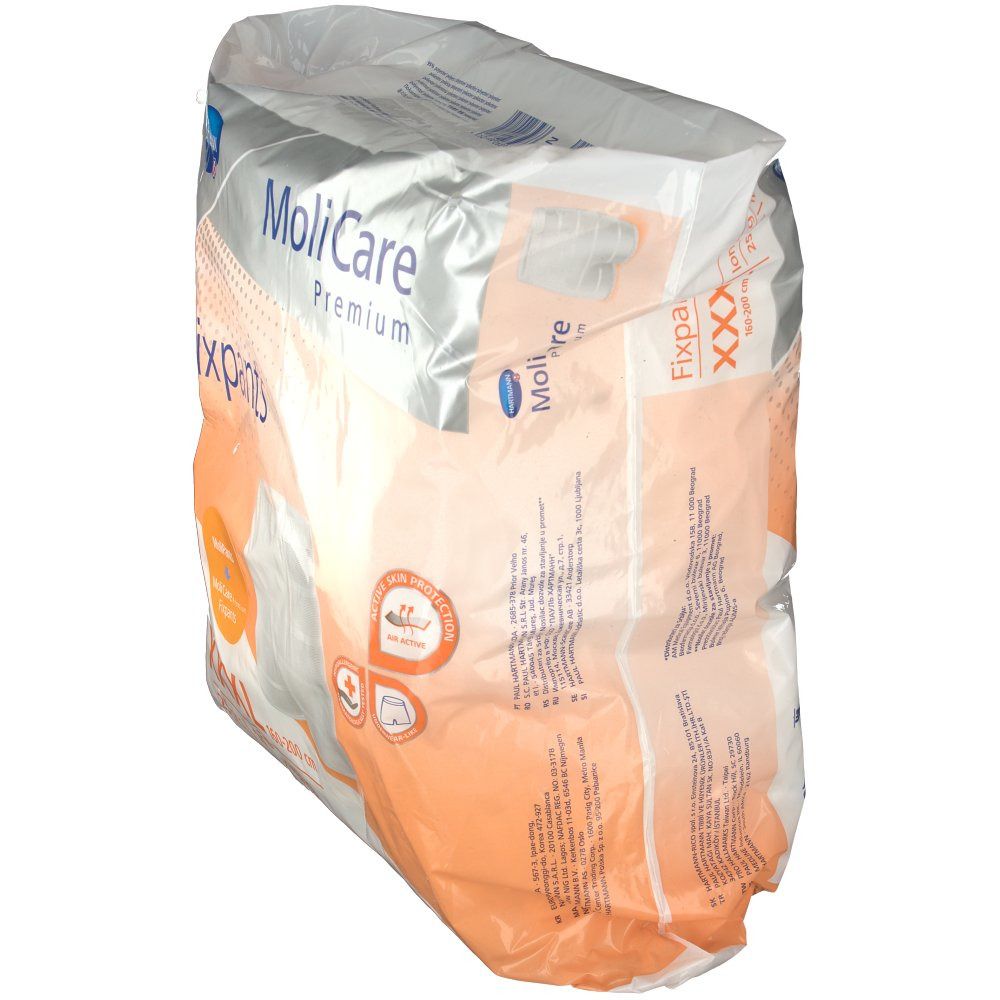 MoliCare Fixpants long leg Gr.XXXL, für einen sicheren Sitz von anatomisch geformten Inkontinenzeinlagen und Inkontinenzvorlagen