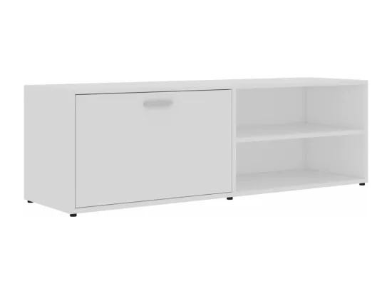 Meuble TV Blanc 120x34x37 cm Bois d'ingénierie